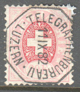 Switzerland Telegraph Zumstein 5 Used - Click Image to Close
